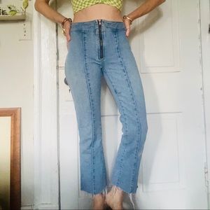 BDG High Waist 70s Styled Zipper Kick Flare Jeans